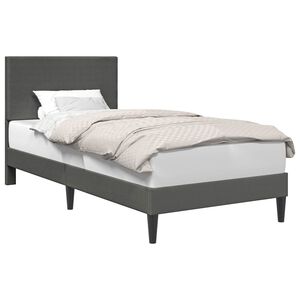 vidaXL Gultas rāmis Tum&scaron;i pelēka 80 x 200 cm Korduroja audums