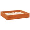 vidaXL Suņu gulta Vaks brūns 51,5 x 44 x 9 cm Cieta priede