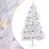 vidaXL Mākslīgā Ziemassvētku eglīte 240 cm PVC un tērauds Balts