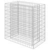 vidaXL gabions, augstā puķu kaste, cinkots tērauds, 90x50x100 cm