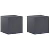 vidaXL Augu statīvs 2 pcs Antracīta 40 x 40 x 40 cm Cinkota tērauda