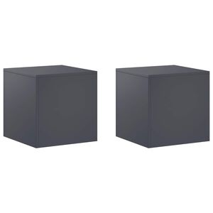 vidaXL Augu statīvs 2 pcs Antracīta 40 x 40 x 40 cm Cinkota tērauda