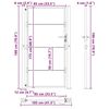 vidaXL Dārza vārti, Dārza vārti 105x200 cm Corten tērauds Melna