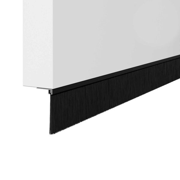 vidaXL Skrūvējami durvju birstes blīvējumi 6 pcs Melna 100 cm