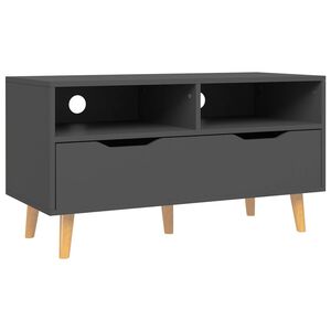 vidaXL TV skapītis, pelēks, 90x40x48,5 cm, inženierijas koks