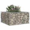 vidaXL Gabions pacelta gulta Sudraba 80 x 80 x 40 cm Cinkots tērauds