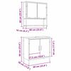 vidaXL Vannas istabas mēbeļu komplekts 2 pcs Brūna Inženierijas koks