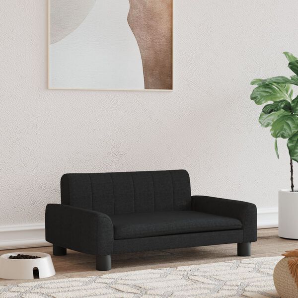 vidaXL gulta suņiem, melna, 70x45x30 cm, audums