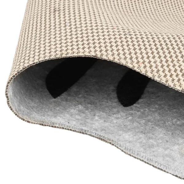 vidaXL paklājs, melnbalts, 120x170 cm, Zebras raksts, neslīdošs