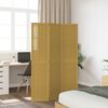 vidaXL 3-paneļu istabas aizslietnis, brūns, paulonijas masīvkoks