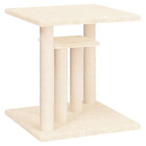 vidaXL nagu asinā&scaron;anas stabs ar platformām, krēmkrāsas, 50 cm