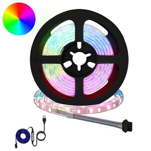 vidaXL LED stripa 2 gab. Melna un caurredzama Vara un plastmasa