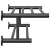 vidaXL Dvieļu statīvs Melna 61 x 23 x 17 cm Nerūsējo&scaron;s tērauds
