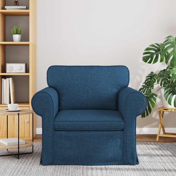 vidaXL Dīvāns Zila Vispārējās izmēri: 95 x 82 x 80 cm (P x D x A)