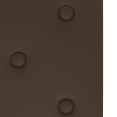 vidaXL sienas paneļi, 12 gab., brūni, 90x30 cm, mākslīgā āda, 3,24 m²