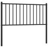 vidaXL rezerves galvgalis, metāls, melns, 100 cm