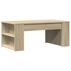vidaXL kafijas galdiņ&scaron;, ozolkoka, 102x55x42 cm, inženierijas koks