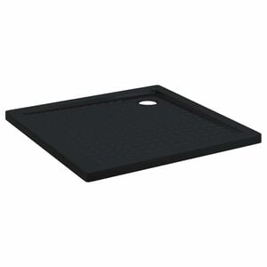 vidaXL Du&scaron;as bāzes paliktnis ar punktiem 90 x 90 x 4 cm ABS Melns