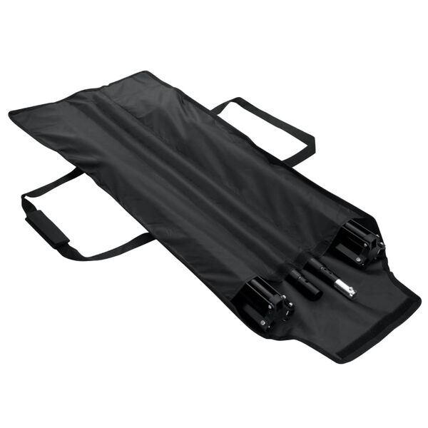 vidaXL fonu balsta sistēma, melns fons, 300x300 cm