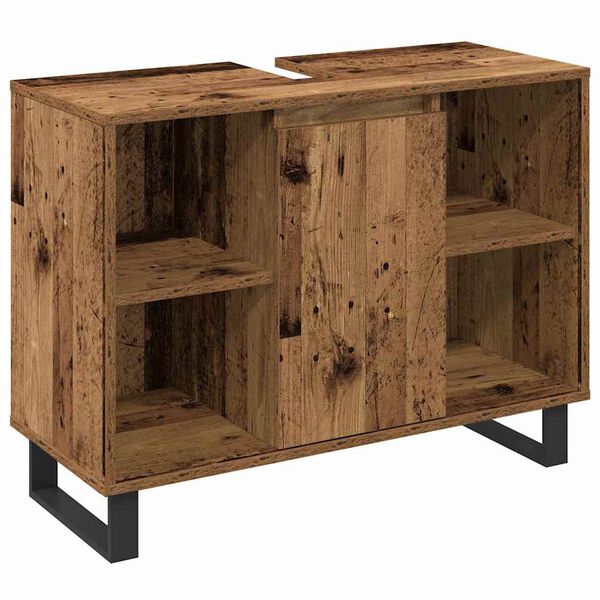 vidaXL Vannas istabas mēbeļu komplekts 3 pcs Brūna Inženierijas koks