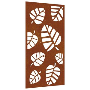 vidaXL dārza sienas rotājums, 105x55 cm, tērauds, rūsas efekts
