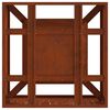 vidaXL Uguns bedre Brūna 60 x 60 x 30 cm Novecināts tērauds