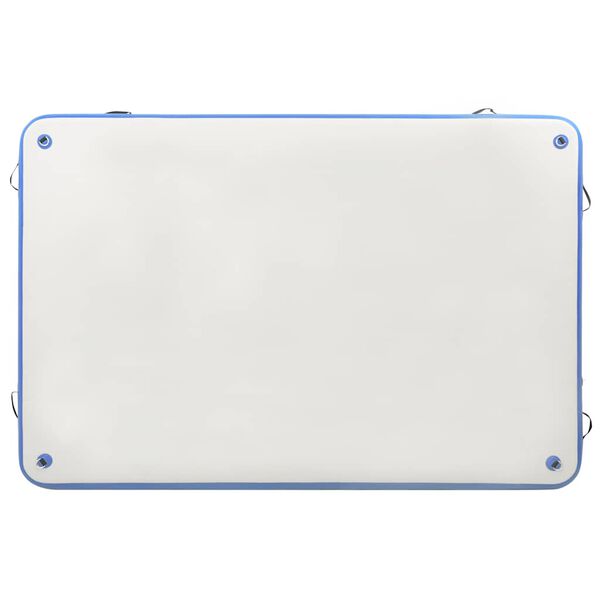 vidaXL piepū&scaron;ama peldo&scaron;ā platforma, zila un balta, 200x150x15 cm