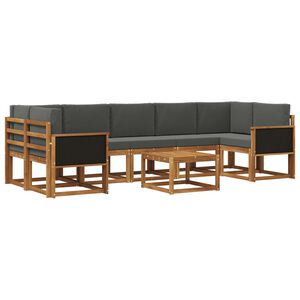 vidaXL Āra dīvānu komplekts ar spilvenu 6 pcs