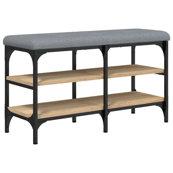 vidaXL apavu skapītis, ozolkoka krāsa, 82x32x47 cm, inženierijas koks