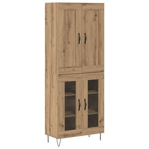 vidaXL Augstais skapītis Artisānā ozols 69,5 x 34 x 180 cm