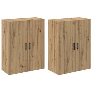 vidaXL Sienā piestiprināms skapis 2 pcs Artisānā ozols