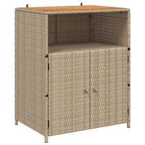 vidaXL Plakans Bē&scaron;a 70 x 50 x 87 cm Poliesters un Roly Rattens