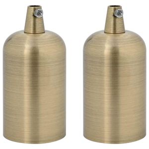 vidaXL Lampu turētāji 2 gab Bronze E27