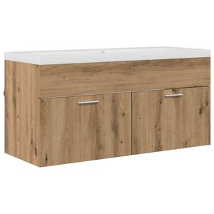 vidaXL Vannas istabas skapītis Artisānā ozols 100 x 38,5 x 46 cm