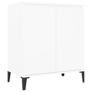 vidaXL kumode, balta, 60x35x70 cm, inženierijas koks