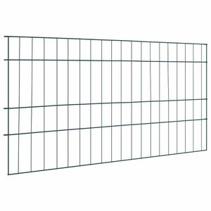 vidaXL Dīķa žoga komplekts 5 pcs Zaļa 100 x 50 cm Tērauds