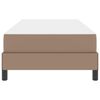 vidaXL Gultas rāmis ar matraci Kapučīno 90 x 190 cm audums