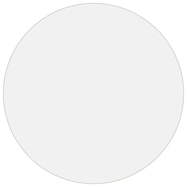 vidaXL galda aizsargsegums, caurspīdīgs, Ø80 cm, 2 mm, PVC