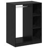 vidaXL Skapis ar plauktu Melns ozolkoks 77 x 48 x 102 cm