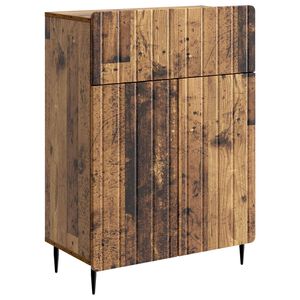 vidaXL Puse ar atvilktni Vecs koks 66 x 34,5 x 92 cm Inženierijas koks