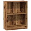 vidaXL grāmatu plaukts, koka krāsā, 60x24x76 cm, inženierijas koks