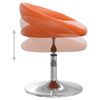 vidaXL grozāmi virtuves krēsli, 2 gab., oranža mākslīgā āda