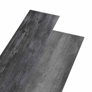 vidaXL Pa&scaron;līmējo&scaron;as PVC grīdas dēļi Gai&scaron;i un tum&scaron;i pelēks 30,5 x 61 cm