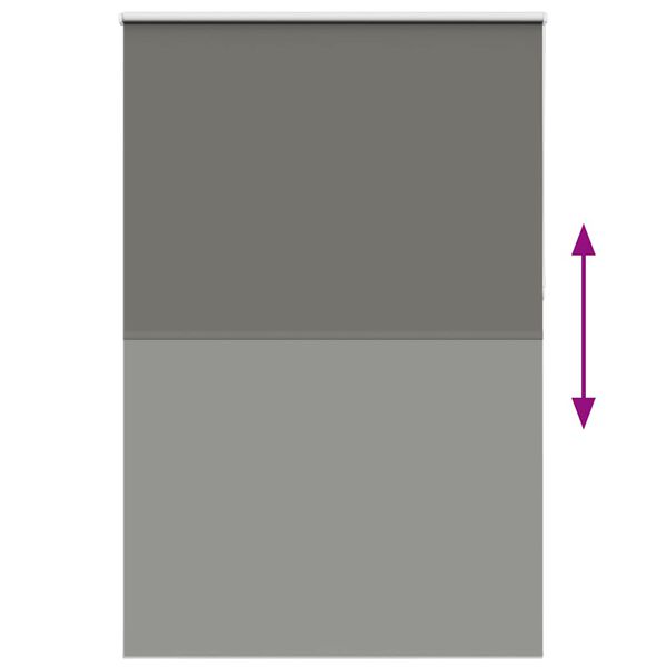 vidaXL Rullo žalūzija Blackout pelēks 160x210cm Auduma platums 156,6cm