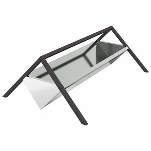 vidaXL Lauksaimniecības baro&scaron;anas caurule Sudraba 111 x 76 x 38 cm