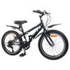 vidaXL Bērnu Velosipēds 20 Collas 6-Speed 6-11 gadu vecumam Melna