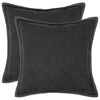 vidaXL Spilvenu pārvalks 2 gab. HOUTEN Tum&scaron;i pelēka 40 x 40 cm Boucl&eacute;