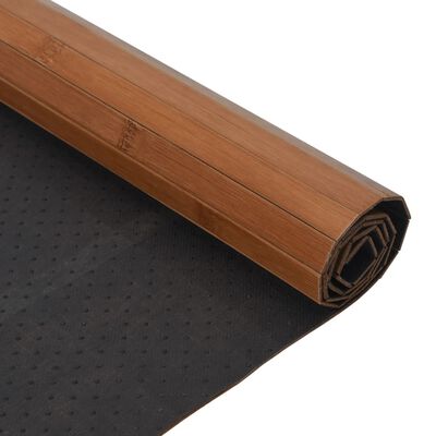 vidaXL paklājs, taisnstūra forma, brūns, 70x400 cm, bambuss