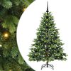 vidaXL Mākslīgā Ziemassvētku eglīte su 150 LED Zaļa 120 cm PE un PVC