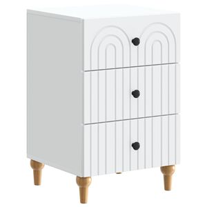 vidaXL Nakts skapītis Balts 43x 41 x 66,5 cm Inženierijas koks